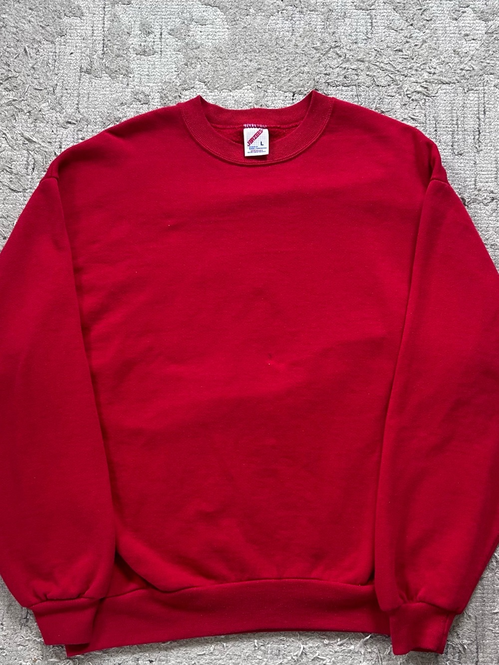 red crewneck jerseys large